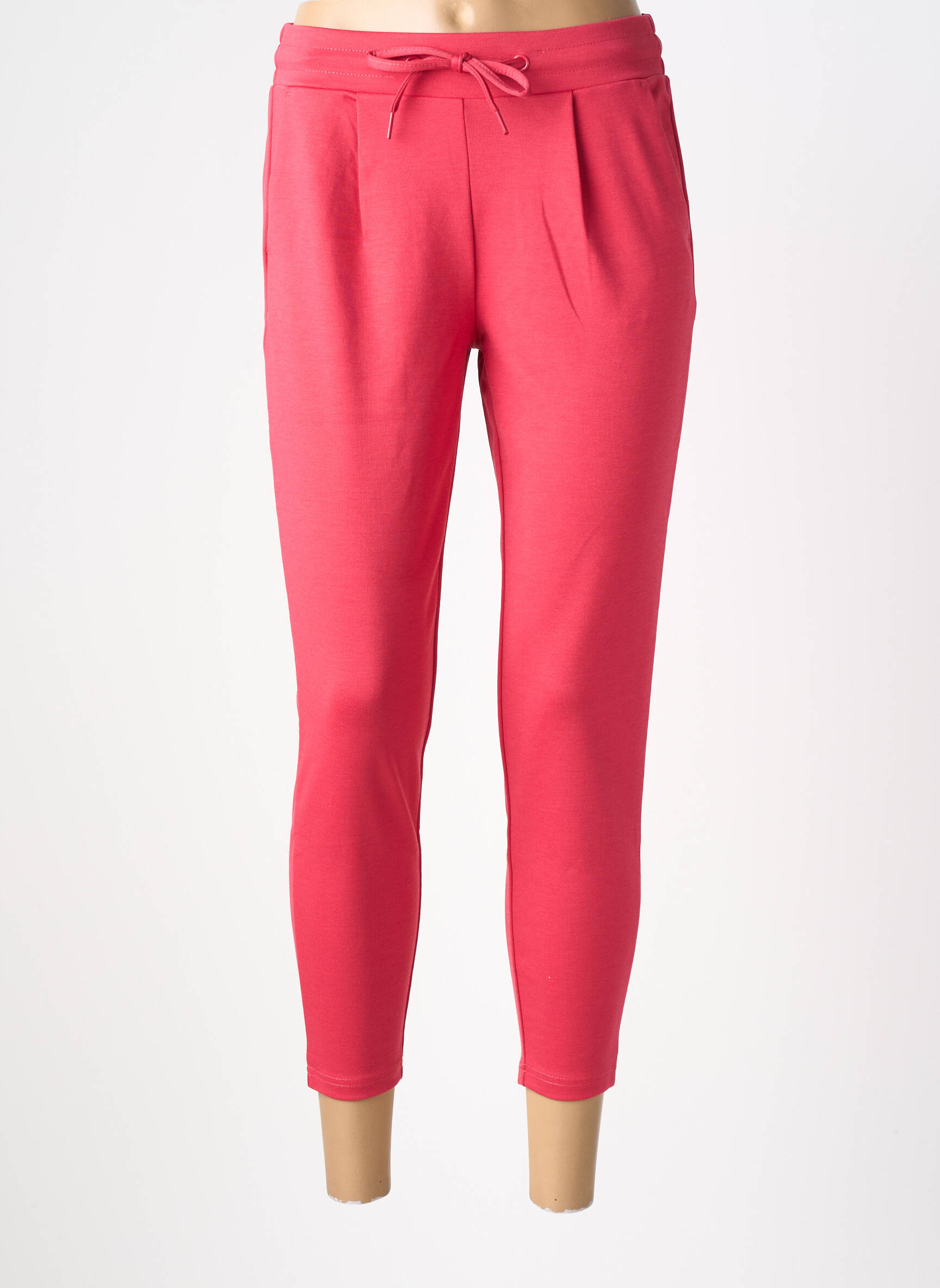 Pantalon 7/8 stretch taille normale rose ICHI femme