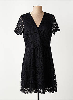 Robe courte manches courtes manches courtes noir VERO MODA femme