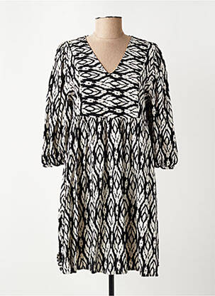 Robe mi-longue manches 3/4 manches 3/4 noir VERO MODA femme