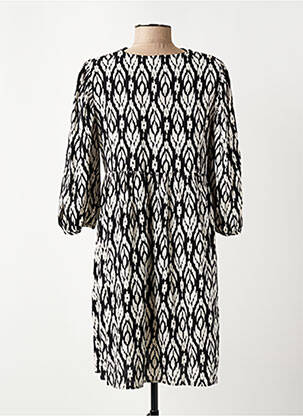 Robe mi-longue manches 3/4 manches 3/4 noir VERO MODA femme