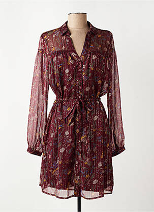 Robe courte manches longues manches longues violet VERO MODA femme