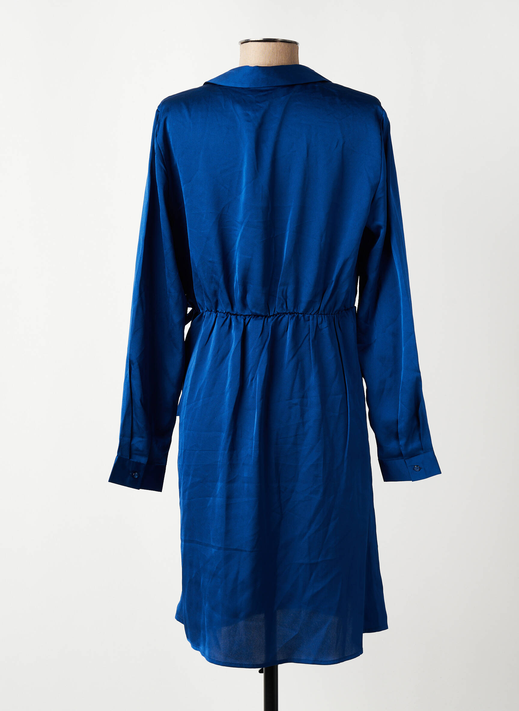 Robe mi-longue manches longues manches longues bleu VERO MODA femme