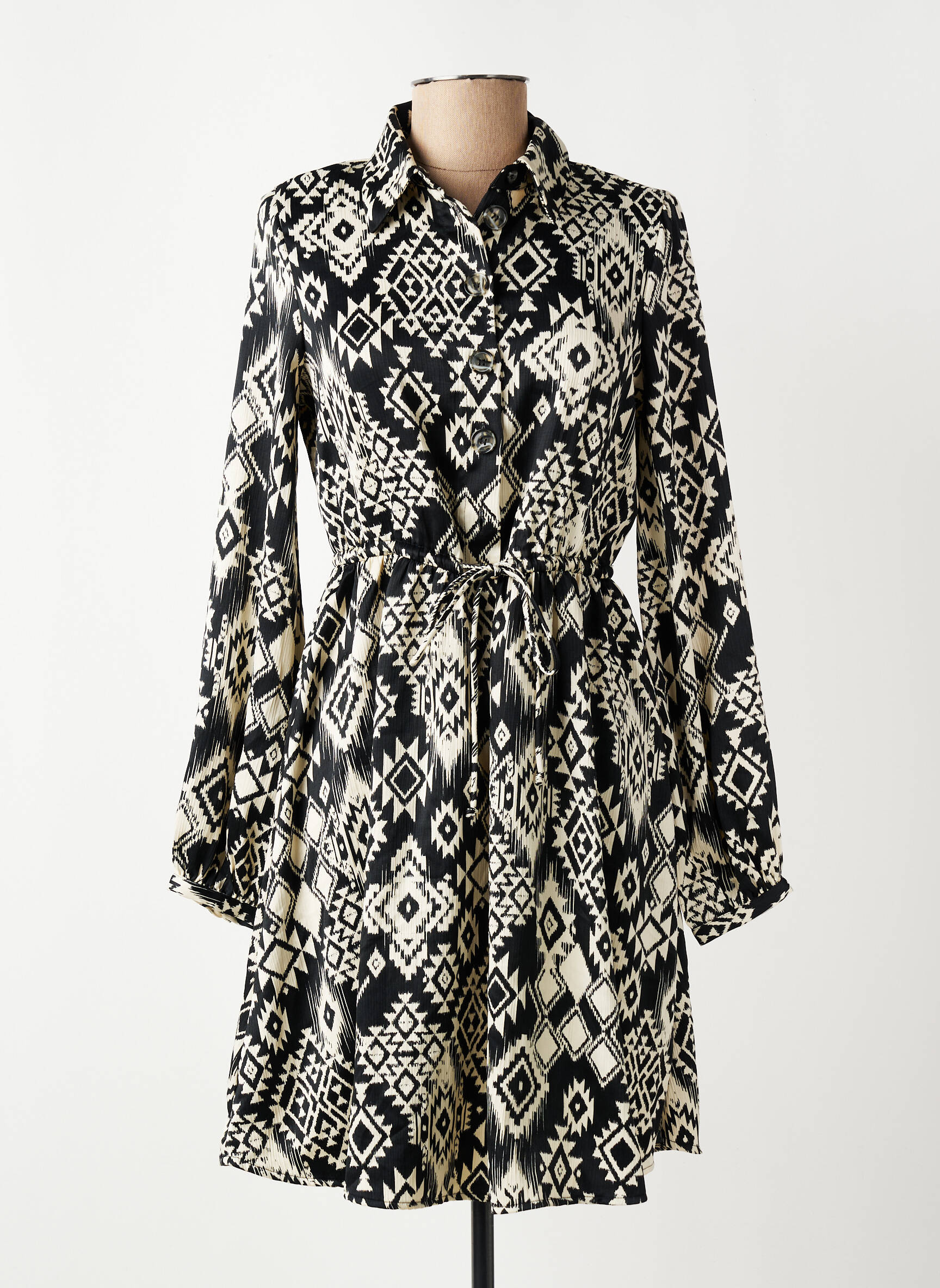Robe courte manches longues manches longues noir VERO MODA femme