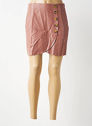 Jupe courte taille normale rose NOISY MAY femme