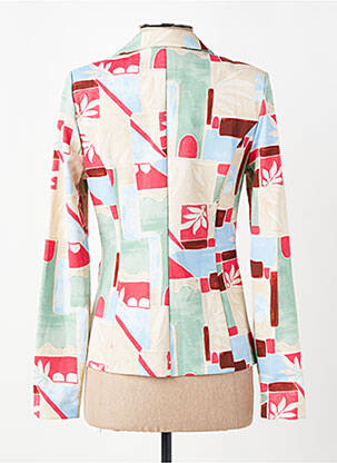 Blazer finition intérieure biaisée beige ICHI femme