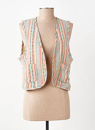Gilet sans manche poches beige LOLA ESPELETA femme