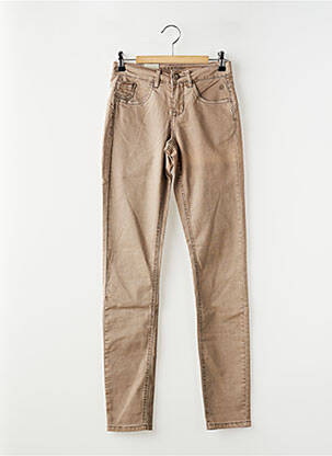 Jeans coupe slim stretch taille normale marron CREAM femme