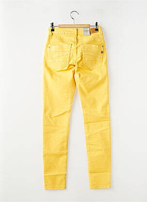 Jeans coupe slim stretch taille normale jaune CREAM femme