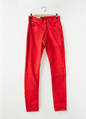Jeans coupe slim stretch taille normale rouge CREAM femme