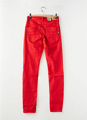 Jeans coupe slim stretch taille normale rouge CREAM femme