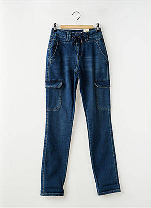 Pantalon cargo slim taille normale bleu RED BUTTON femme