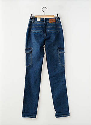 Pantalon cargo slim taille normale bleu RED BUTTON femme