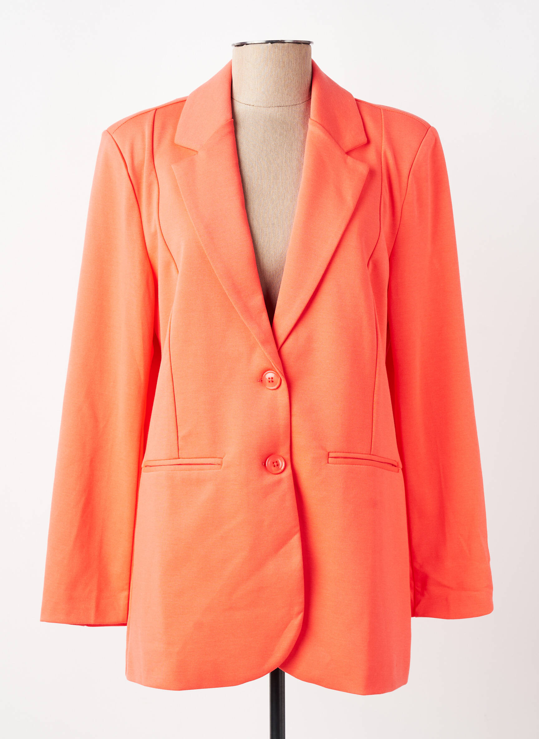 Blazer poches orange ICHI femme