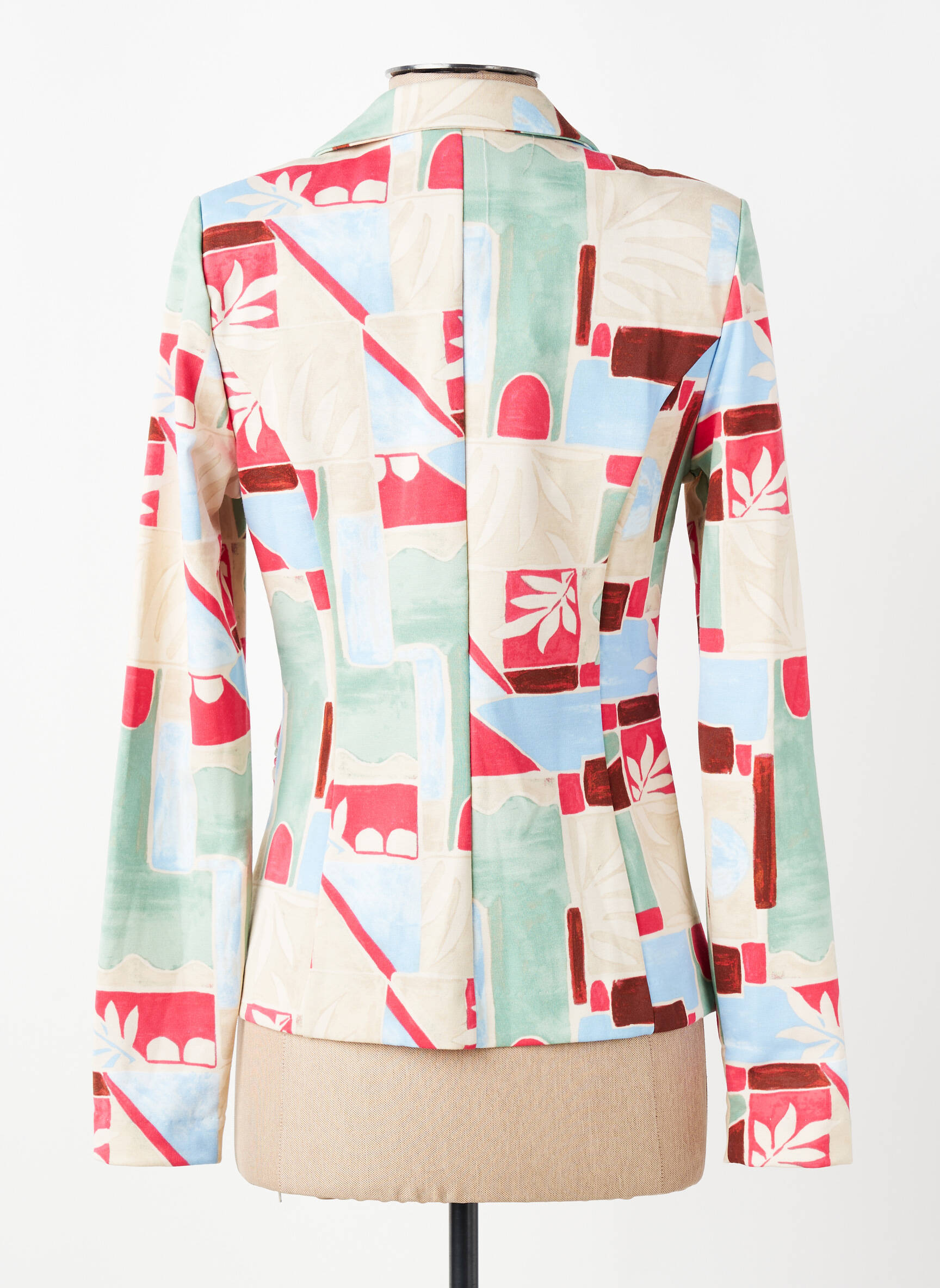Blazer finition intérieure biaisée beige ICHI femme