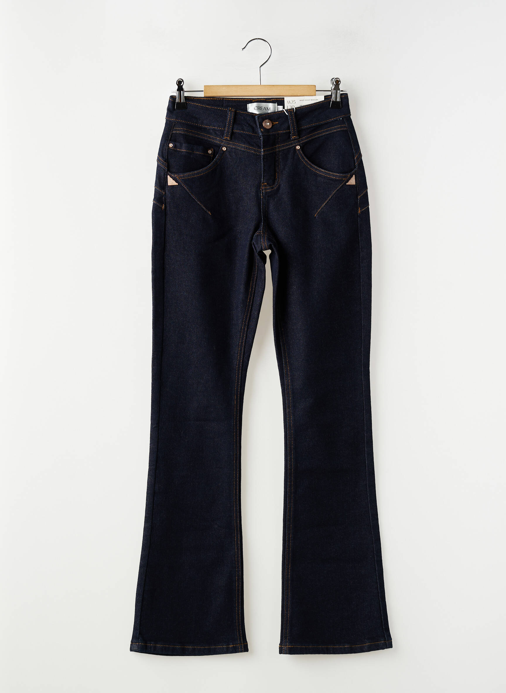 Jeans bootcut taille haute taille haute bleu CREAM femme