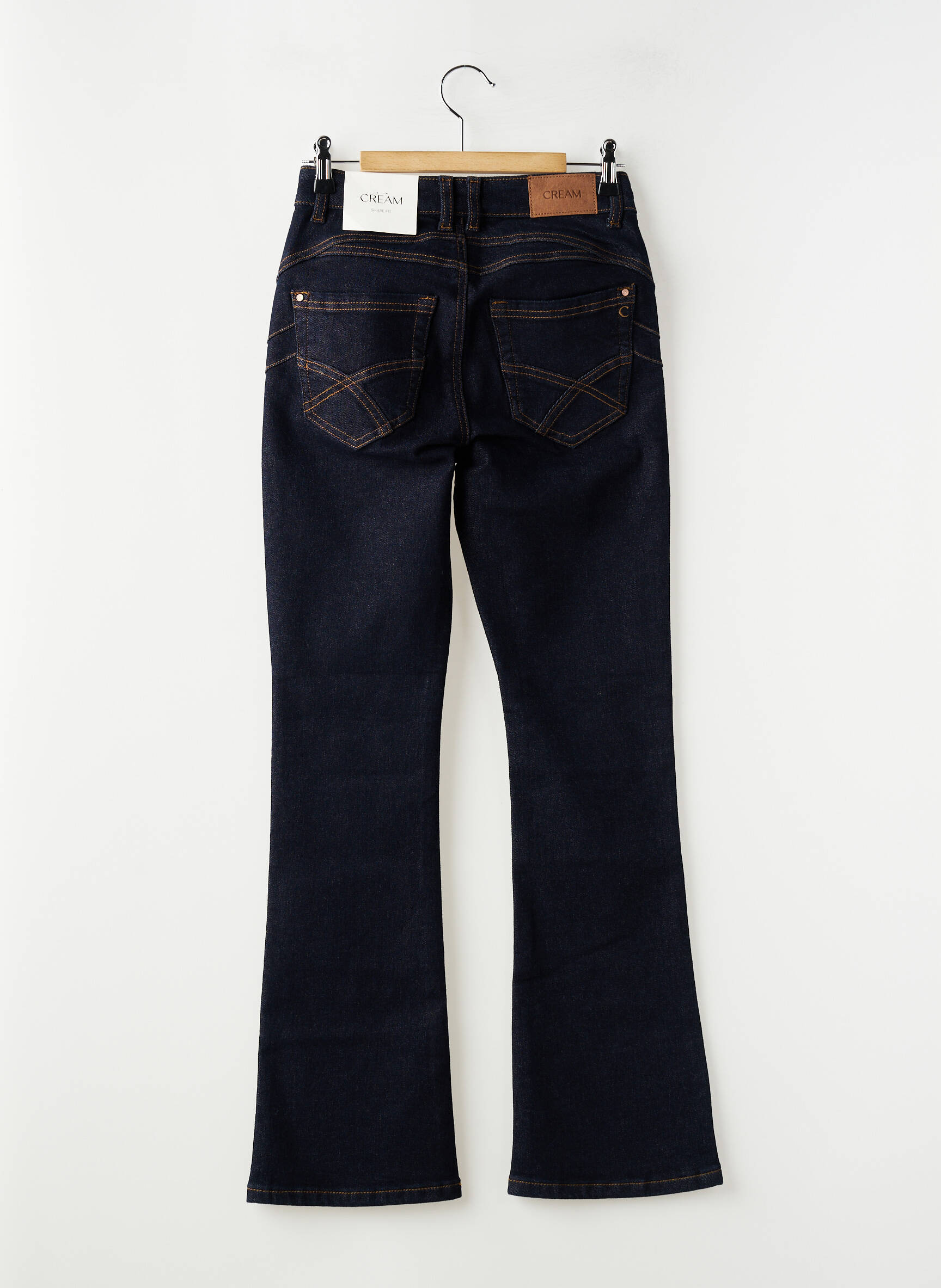 Jeans bootcut taille haute taille haute bleu CREAM femme