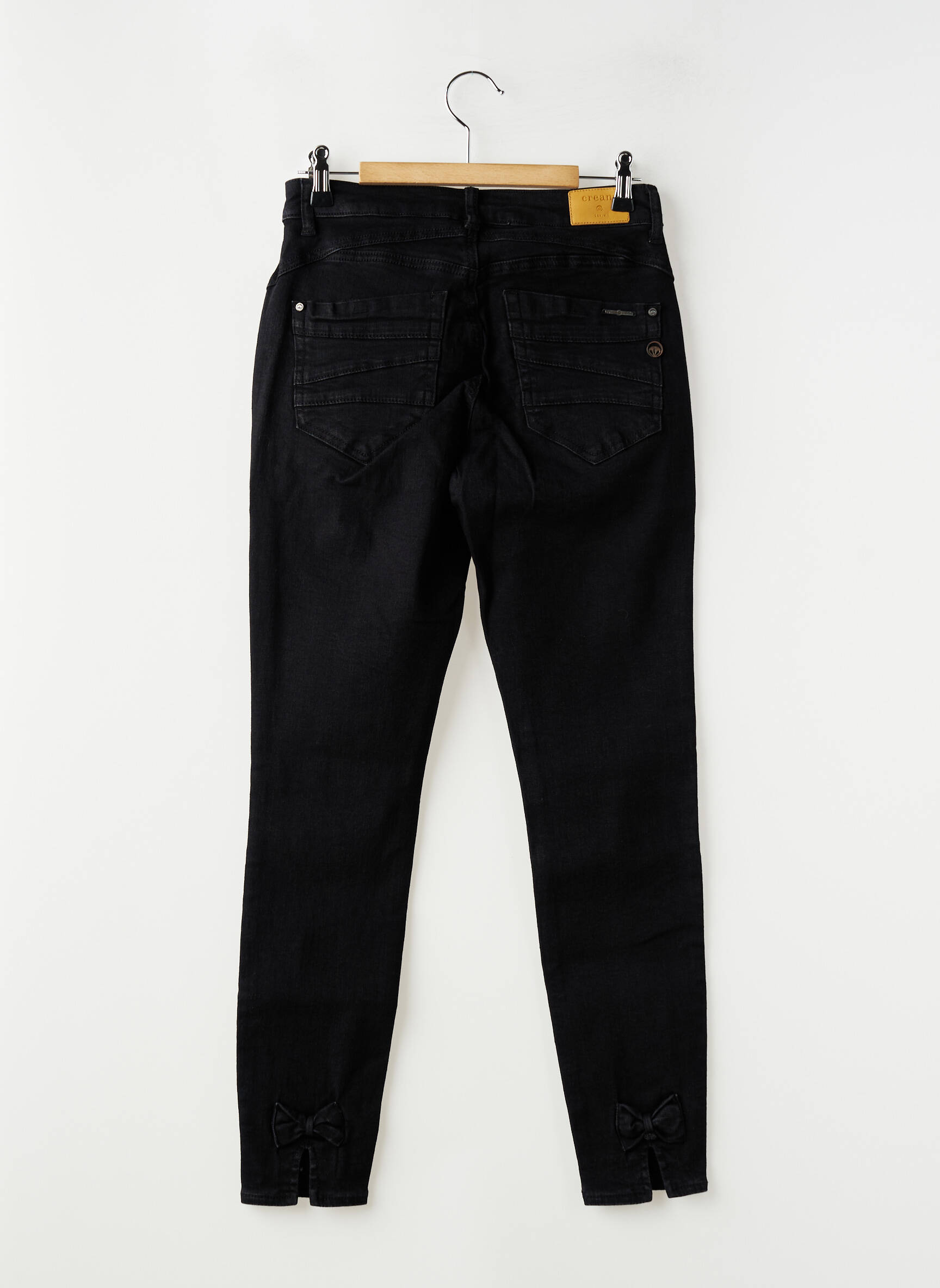 Jeans coupe slim stretch taille normale noir CREAM femme