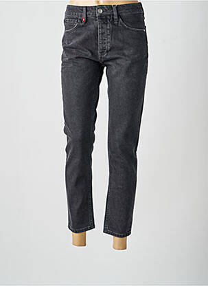 Jean coupe mom poches taille normale noir F.A.M. femme