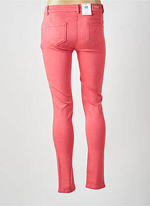 Jeans coupe slim stretch taille normale rose C'EST BEAU LA VIE femme