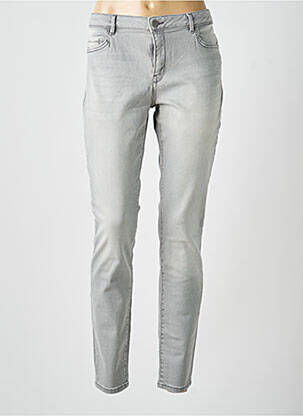 Jeans coupe slim stretch taille normale gris YAYA femme