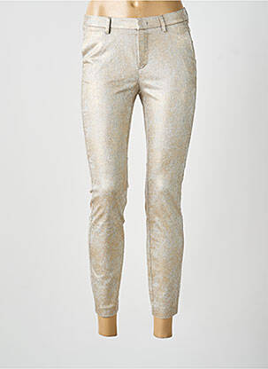 Pantalon chino stretch taille normale or YAYA femme