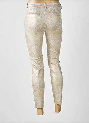 Pantalon chino stretch taille normale or YAYA femme