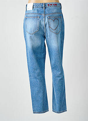 Jeans coupe droite taille haute taille haute bleu ICHI femme
