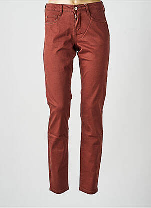 Jeans coupe slim stretch taille normale orange CREAM femme