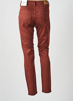 Jeans coupe slim stretch taille normale orange CREAM femme