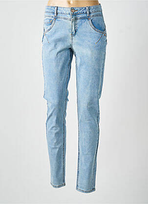 Jeans coupe slim taille haute taille haute bleu clair CREAM femme