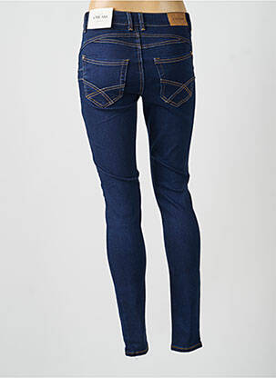 Jeans skinny tissage brut taille haute bleu CREAM femme