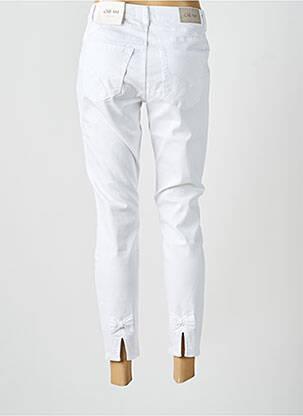 Jeans coupe slim stretch taille normale blanc CREAM femme