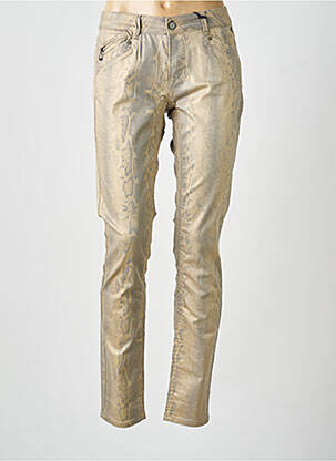 Jeans coupe slim taille normale taille normale or FREEMAN T.PORTER femme