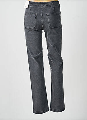 Jeans coupe droite taille haute taille haute gris ICHI femme