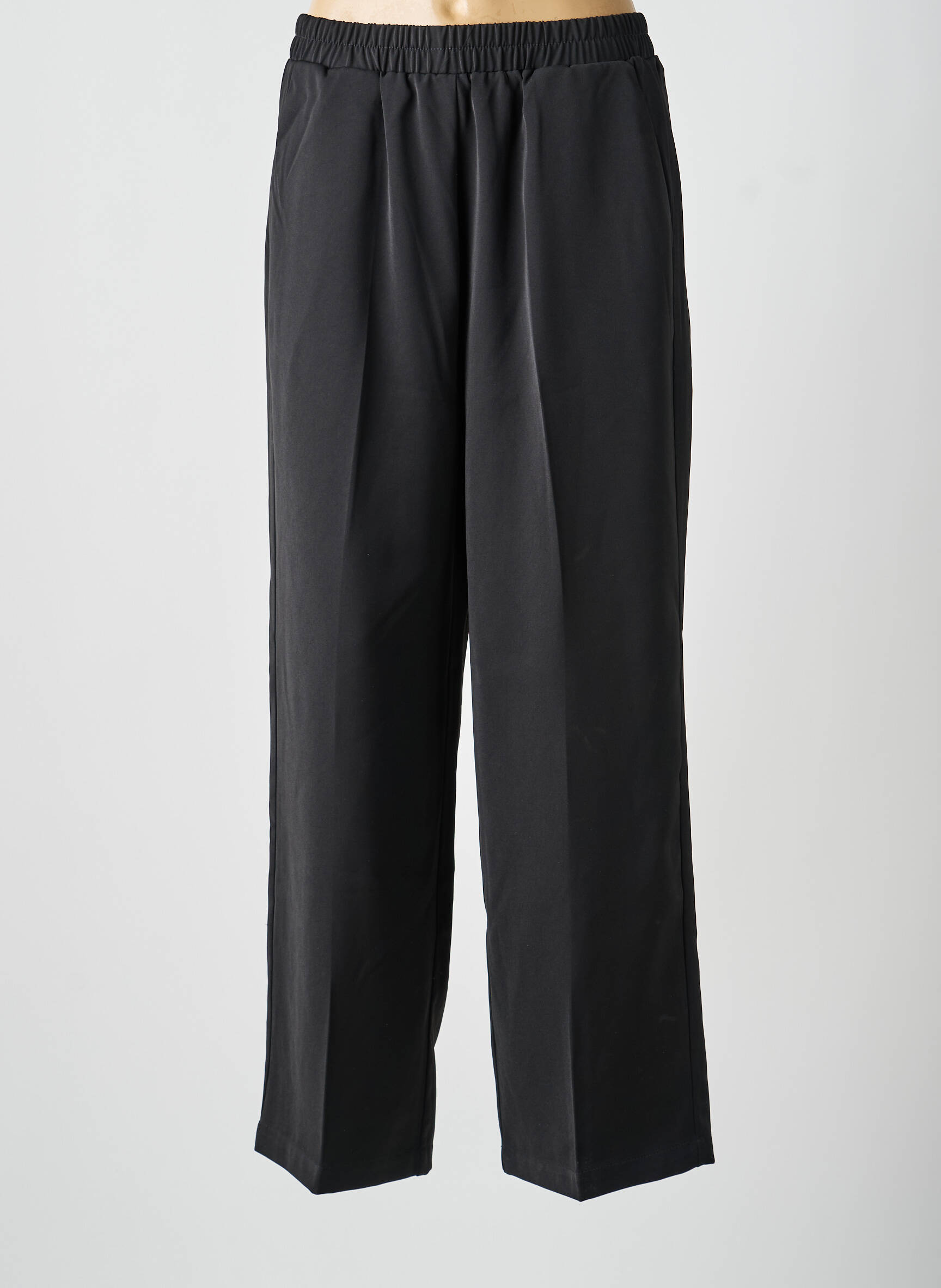 Pantalon large tissage crêpe taille normale noir GRACE & MILA femme
