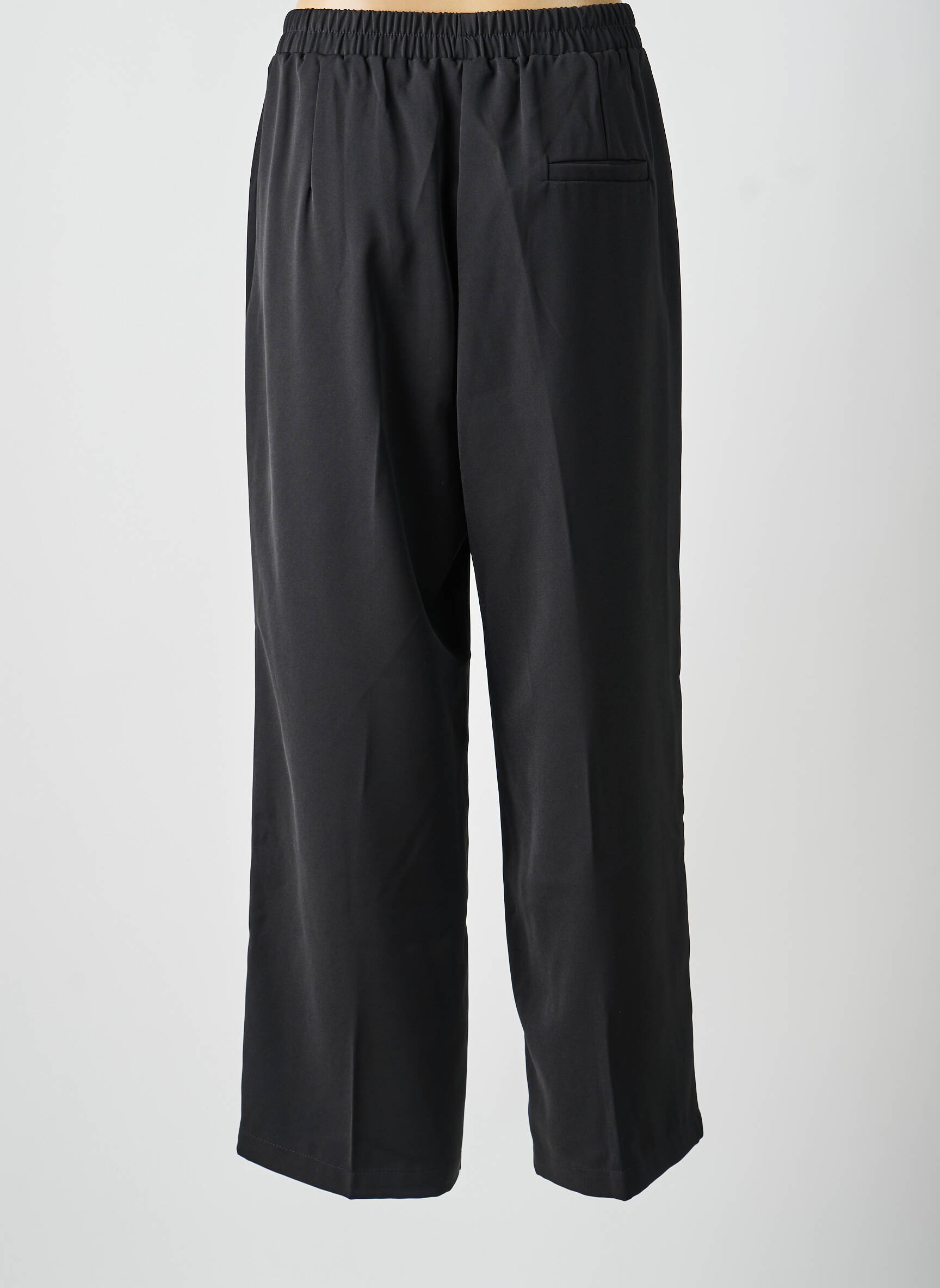 Pantalon large tissage crêpe taille normale noir GRACE & MILA femme