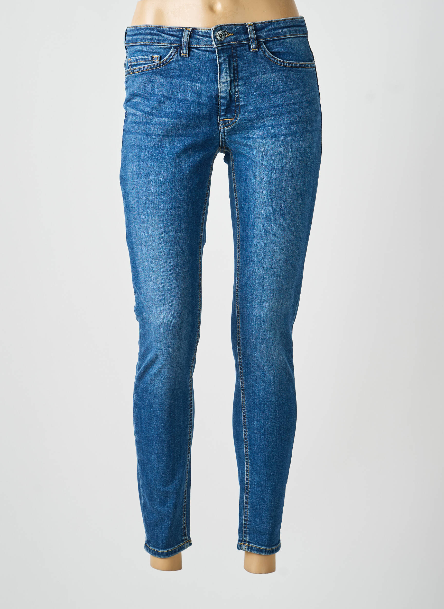 Jeans skinny taille normale taille normale bleu ICHI femme