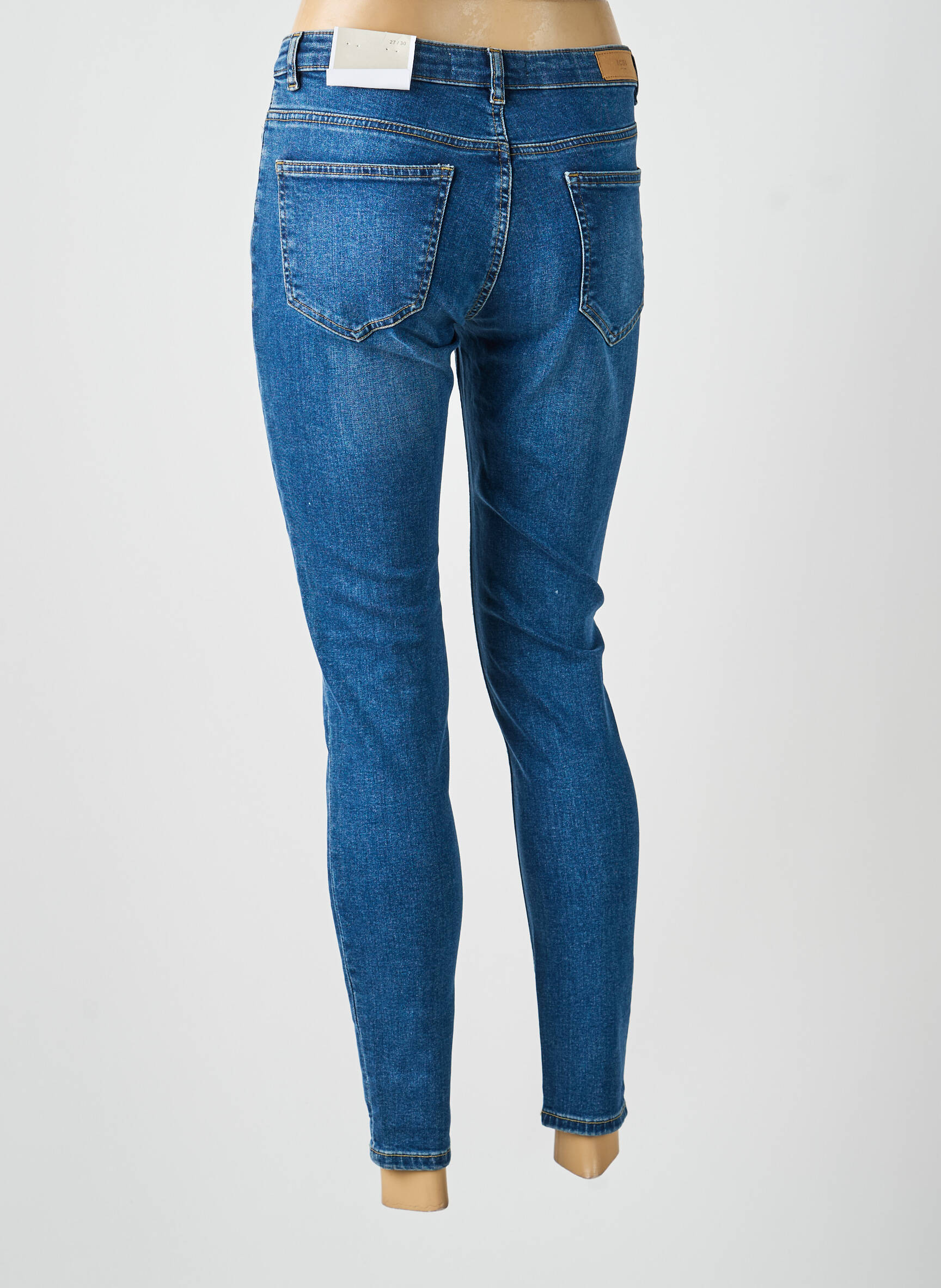 Jeans skinny taille normale taille normale bleu ICHI femme