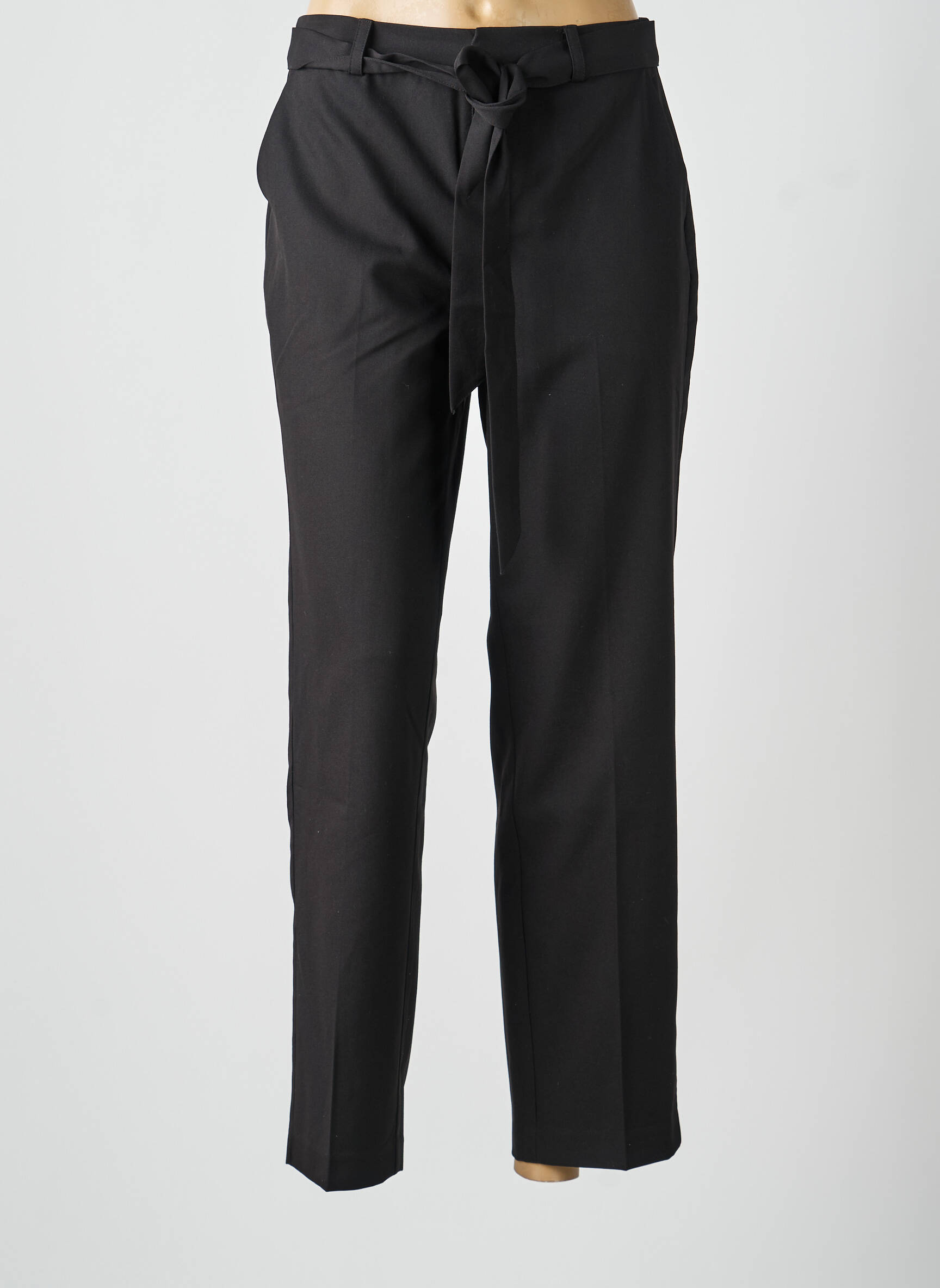 Pantalon droit taille à pinces taille normale noir CREAM femme