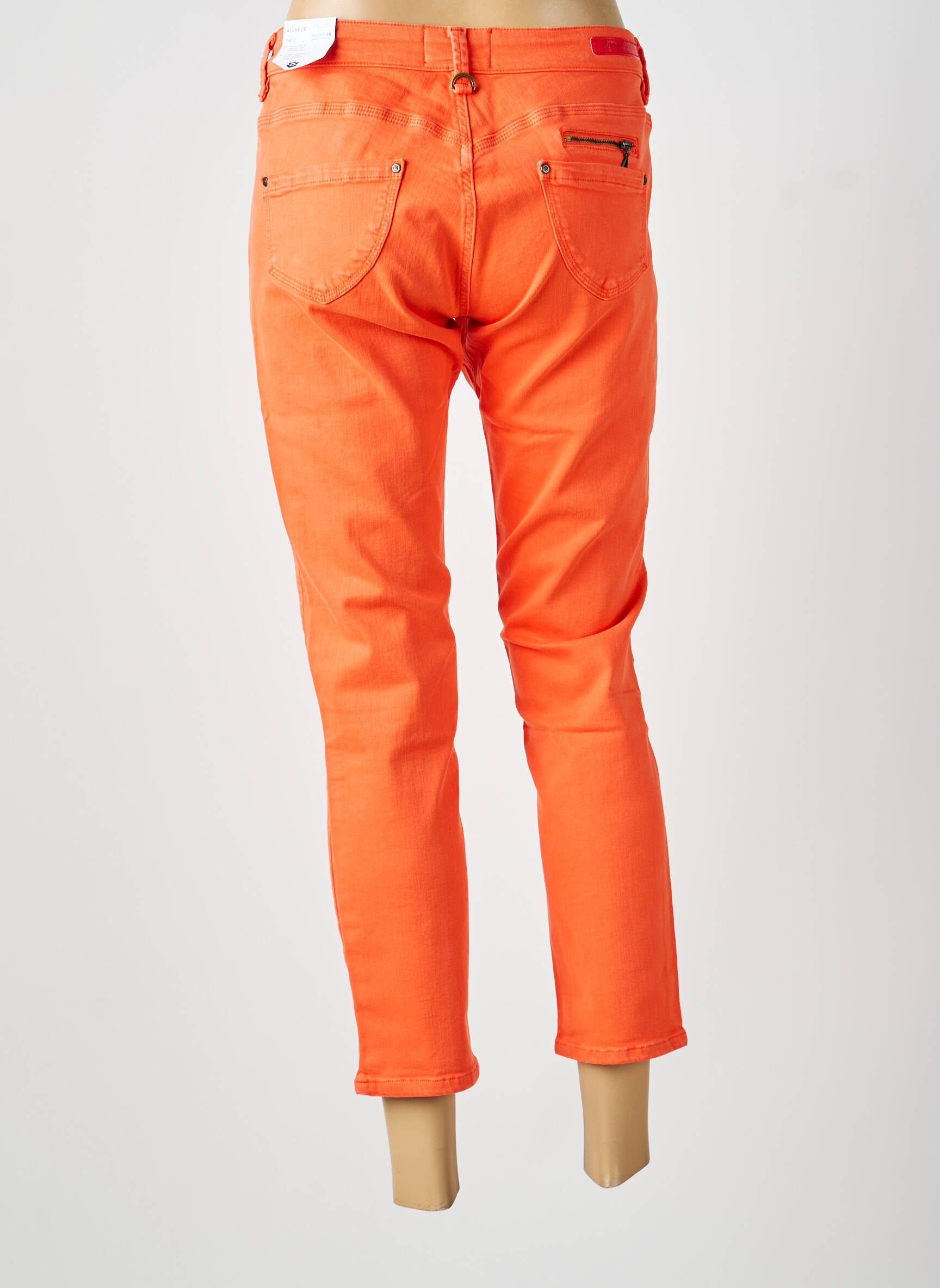 Jeans coupe slim stretch taille normale orange FREEMAN T.PORTER femme