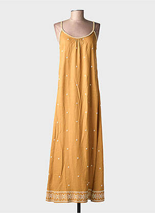 Robe longue sans manche sans manche marron SURKANA femme