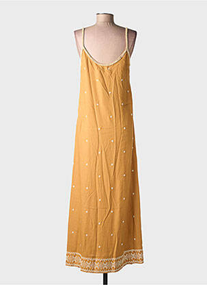 Robe longue sans manche sans manche marron SURKANA femme