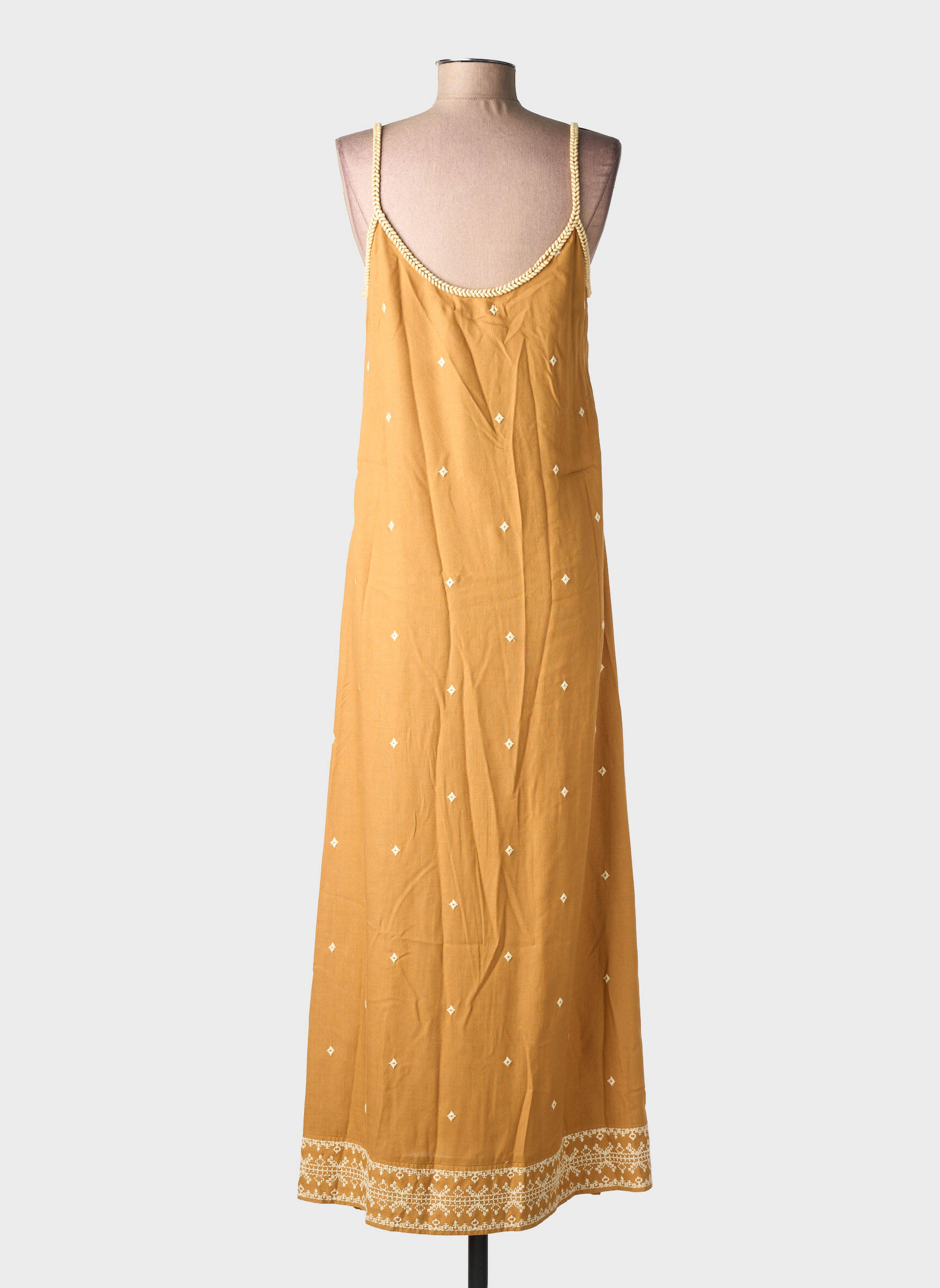 Robe longue sans manche sans manche marron SURKANA femme