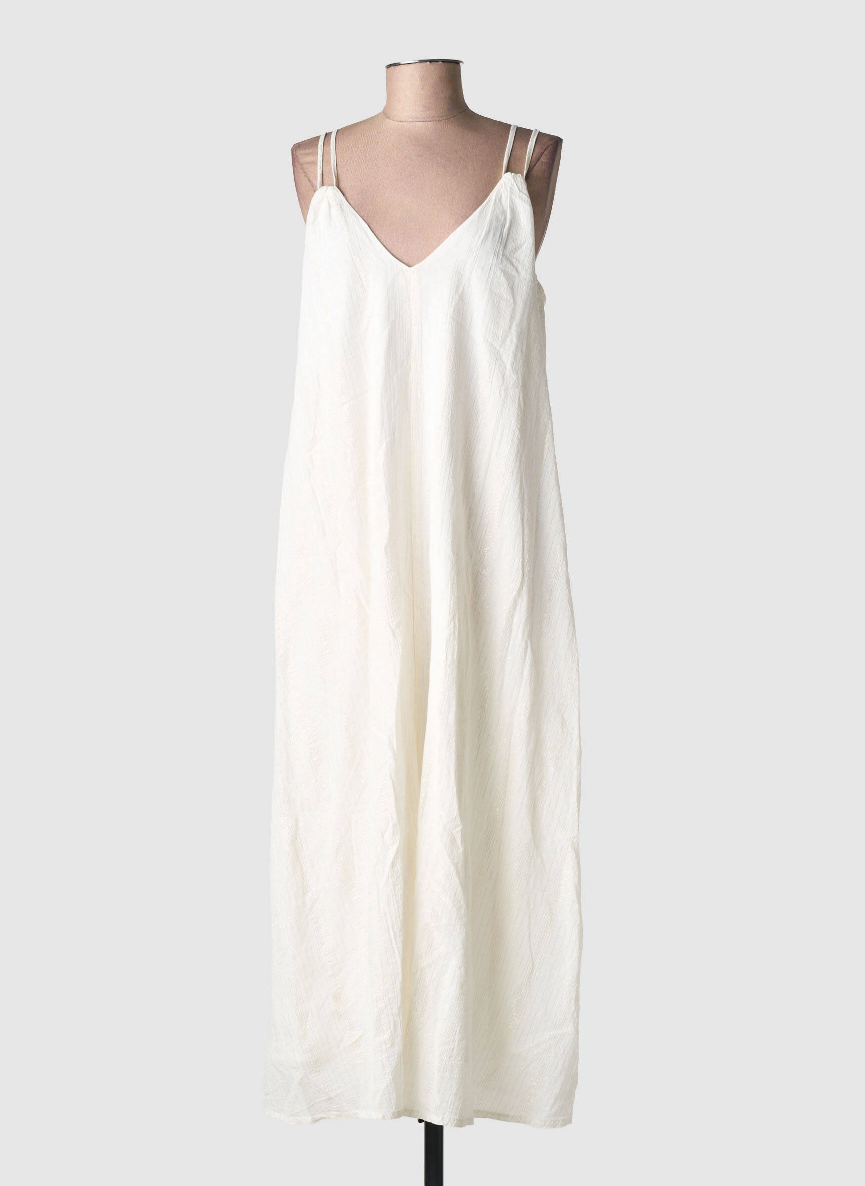 Robe mi-longue sans manche sans manche blanc MOLLY BRACKEN femme