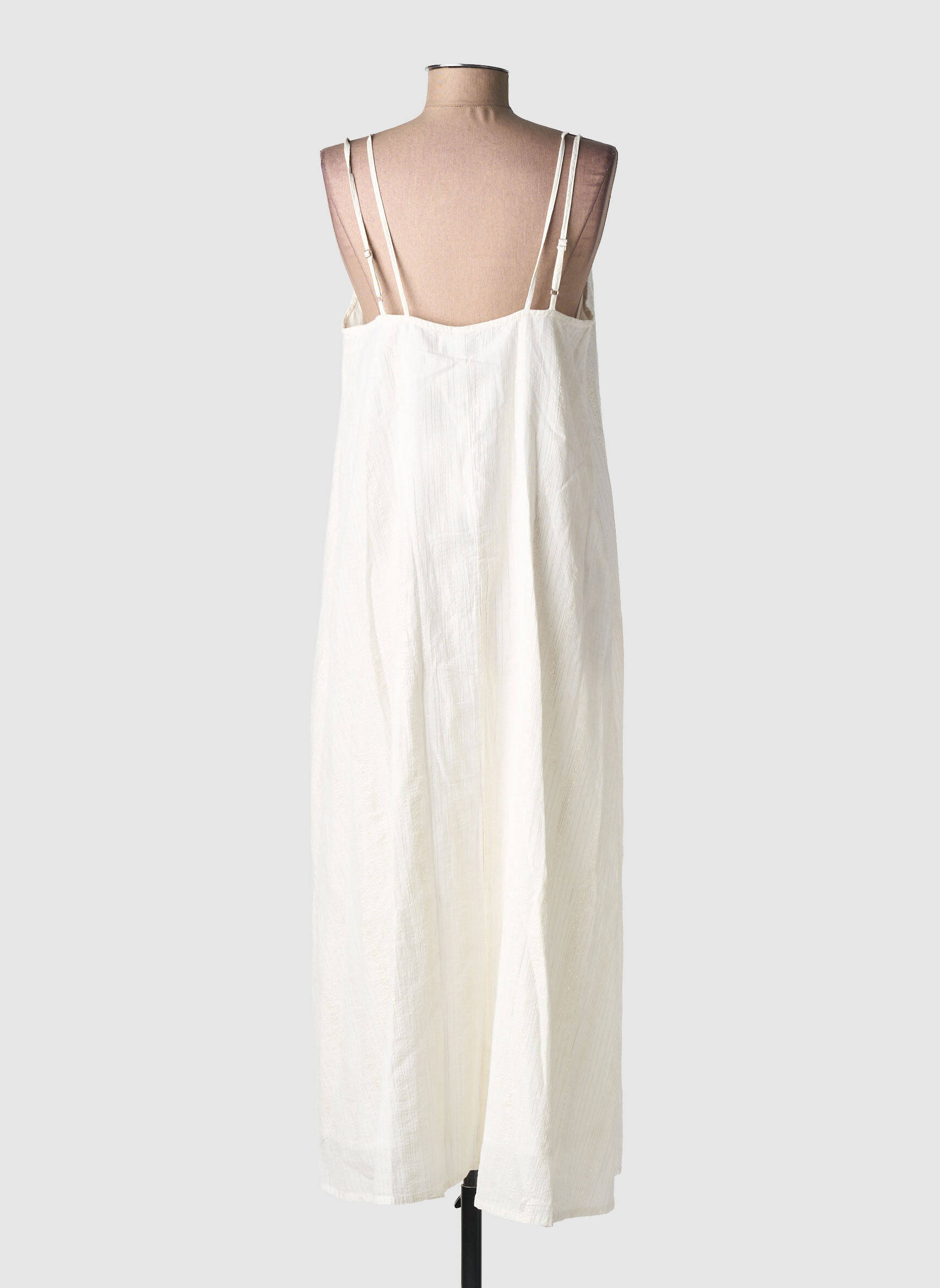 Robe mi-longue sans manche sans manche blanc MOLLY BRACKEN femme