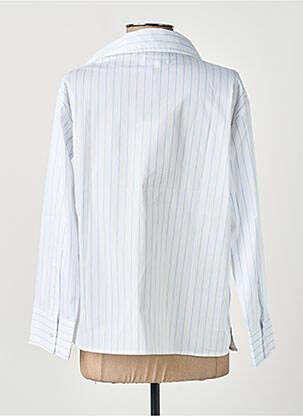Chemisier coupe droite manches longues bleu FREEMAN T.PORTER femme