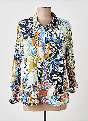 Chemisier imprimé fantaisie manches longues bleu WHITE STUFF femme