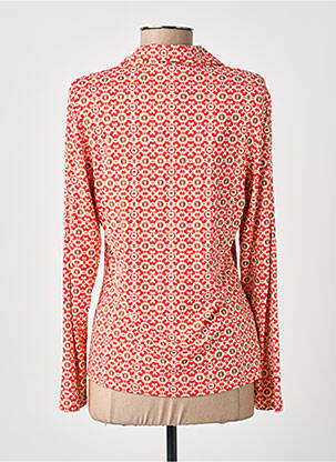 Chemisier coupe cintrée manches longues orange SURKANA femme