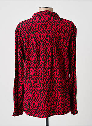 Chemisier coupe cintrée manches longues rouge FREEMAN T.PORTER femme