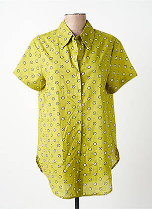 Chemisier manches courtes manches courtes vert SURKANA femme